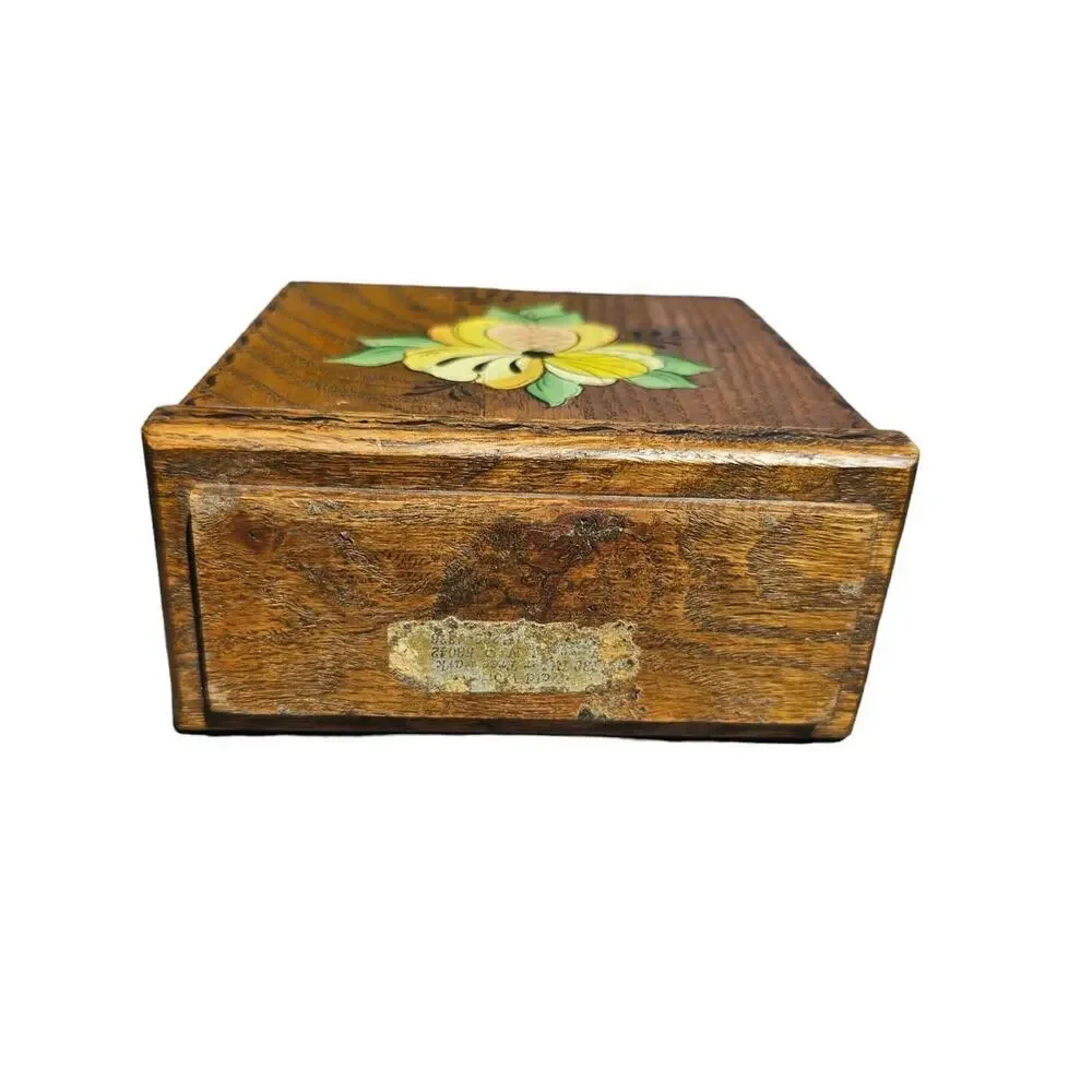 Norwegian Rosemaling Napkin Holder